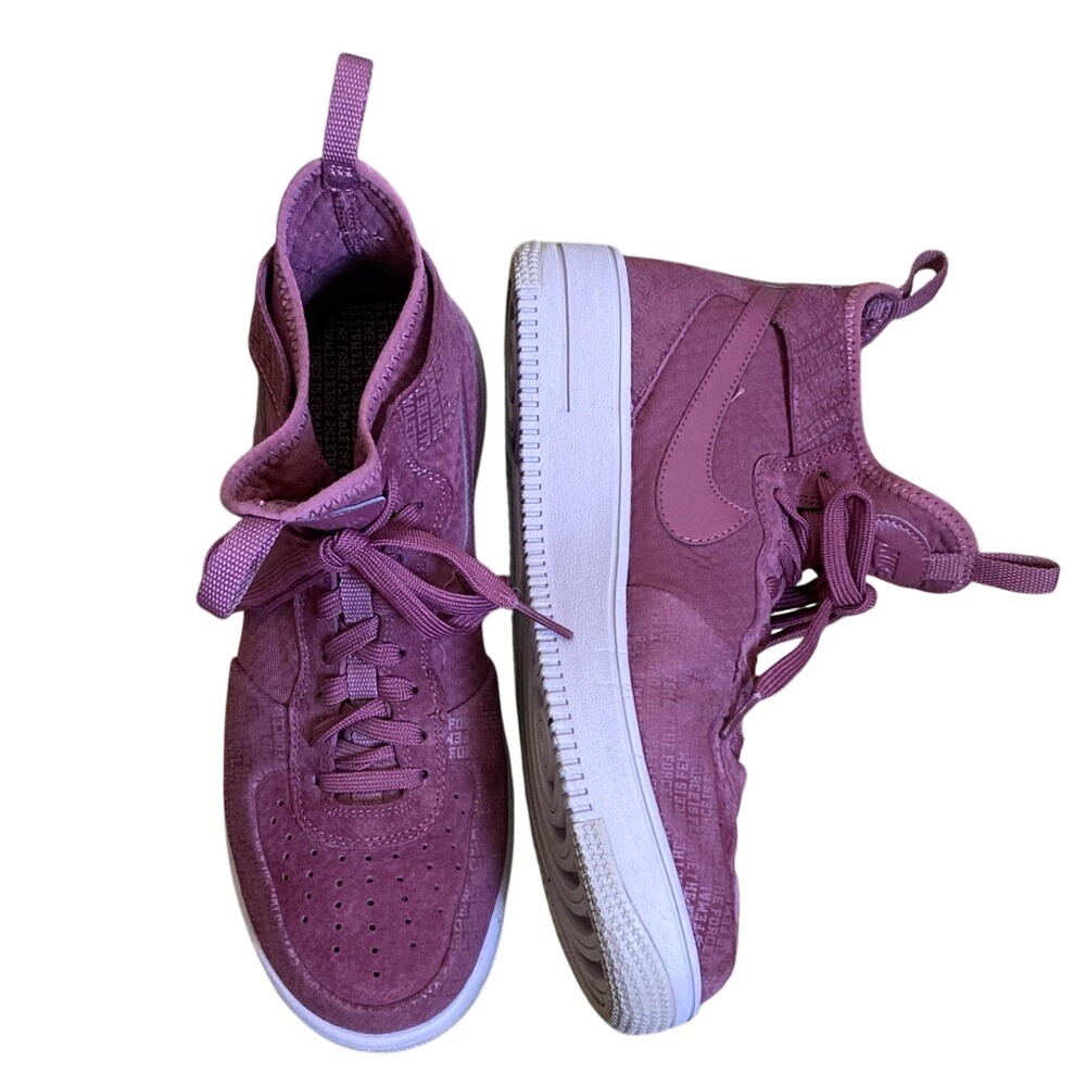 Nike Womens Air Force 1 Ultraforce Mid Force Sneakers Size 9.5 Vintage Wine